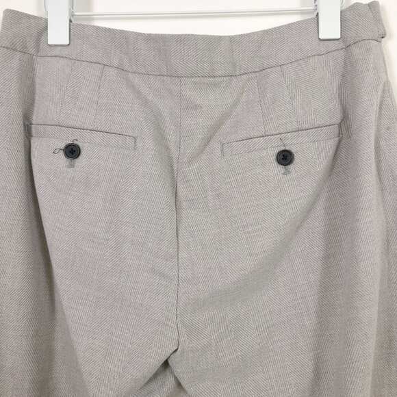 Banana Republic Grey Herringbone Ankle Pants - Picture 6 of 10